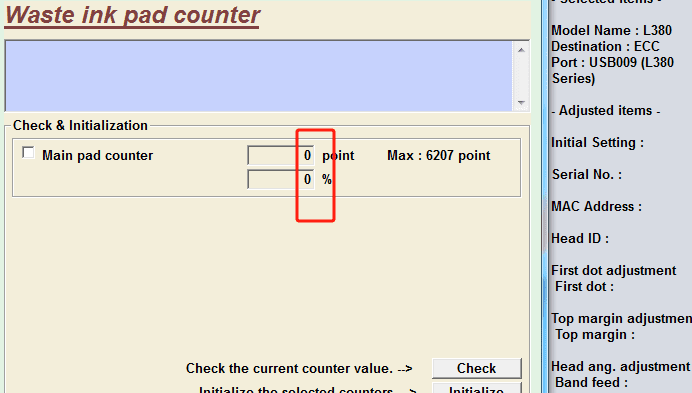 爱普生L101 L565 L551 L360 L800打印机L310L351废墨在线清零软件